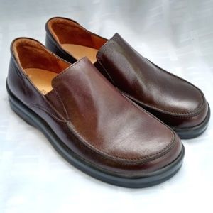 Birkenstock Footprints Natoma Brown Leather Shoes